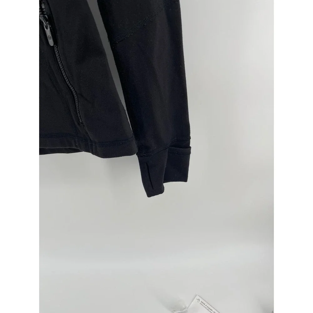Lululemon Define Jacket Womens 6 Black Full Zip Thumbholes Vent Back Yoga Run‎